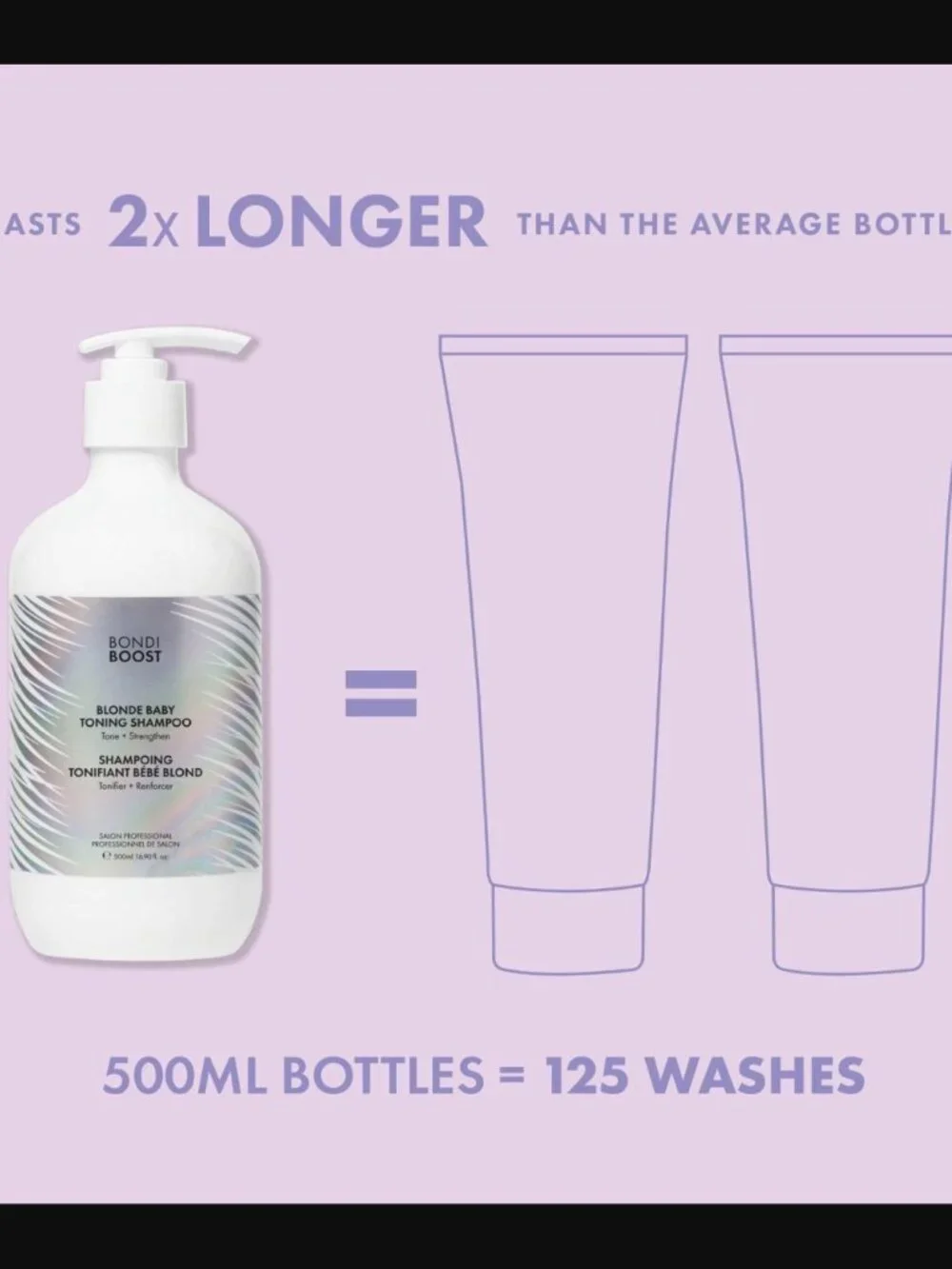 ❣️2/$36 NEW BONDIBOOST Blonde Baby Toning Shampoo Full Size 500mL